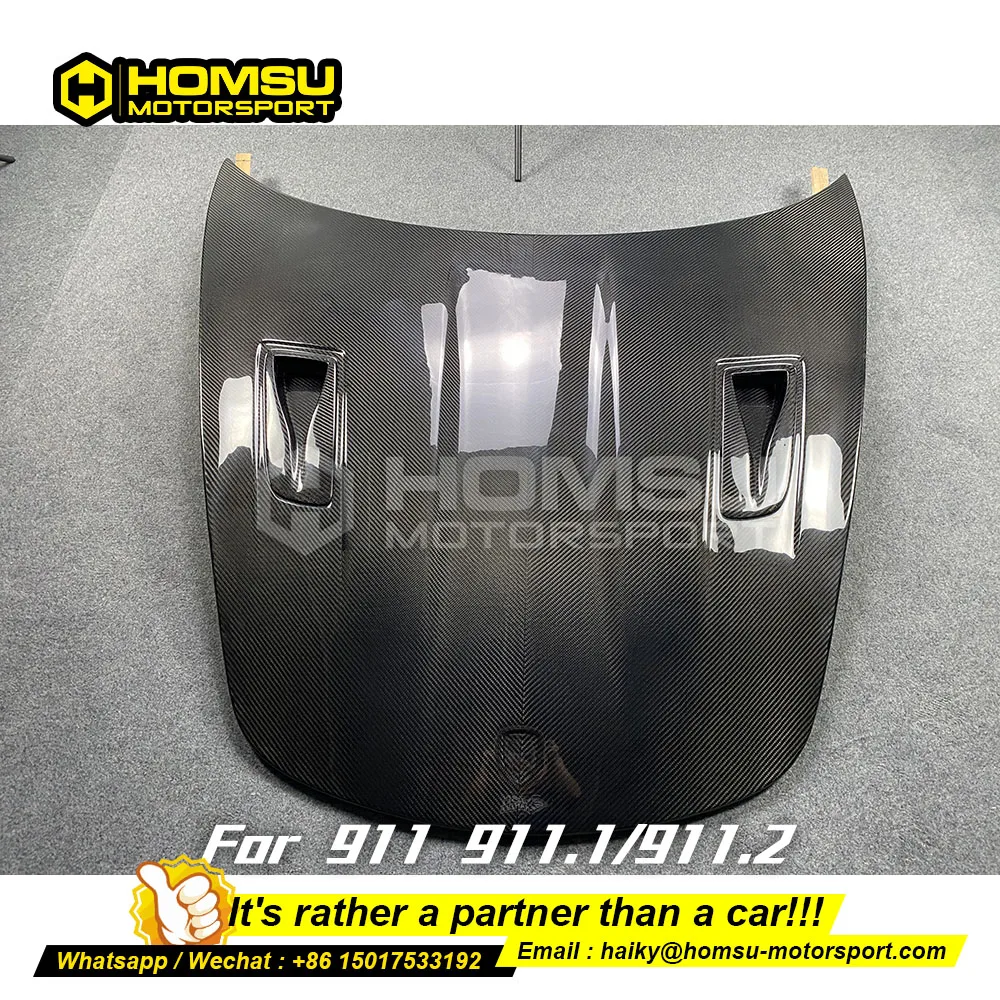 Carbon fiber hood for porsch 911 991.1 991.2 in GT2 style front bumper hood and Carbon fiber auto tuning parts