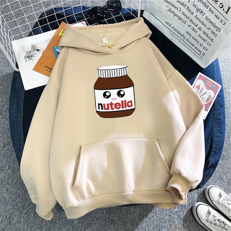 winter Nutella little face Hoodie Print Hoody Men Women Unisex BASIC Sweatshirts Fashion Cartoon Printing Hoodies streetwear