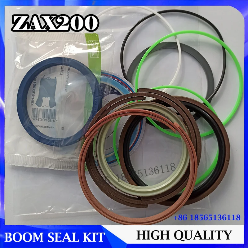 4448398 Zaxis200 Hydraulic Boom Cylinder Seal Kit for Zaxis Zax200 ZX200 Hitachi Excavator Oil Repair Kit