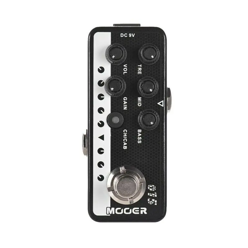 

Mooer 015 Brown Sound Effector Pedalboard Footswitch Dual Channels 3-Band Eq Micro Preamp 90S Digital Preamp Guitar Effect Peda