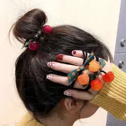 Japanese Cherry Hair Tie Baby Girls Rubber Band Rubber Band Korean Bow Hair Rope Girl Hair Accessories