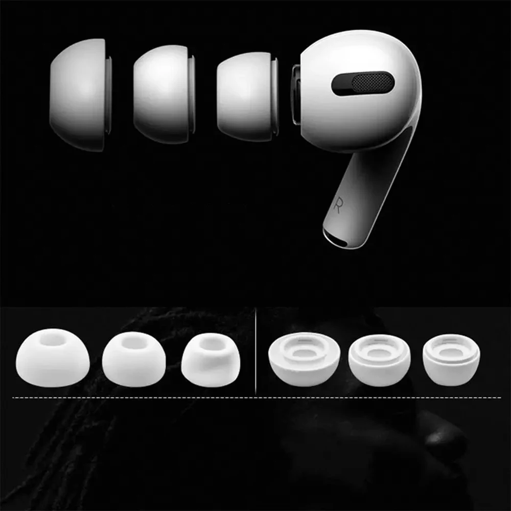 Newest Soft Silicone Earbuds Earphone Cases Earplug Cover for Apple Airpods Pro 3 Headphone Eartip Ear Tips Airpods3 Earcap Plug