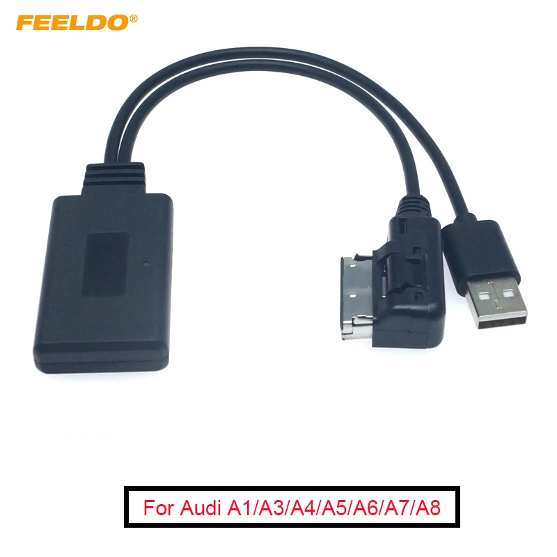 FEELDO 5Pc Bluetooth Wireless Audio Adapter For Audi MMI 2G Multimedia System Stereo Head Unit