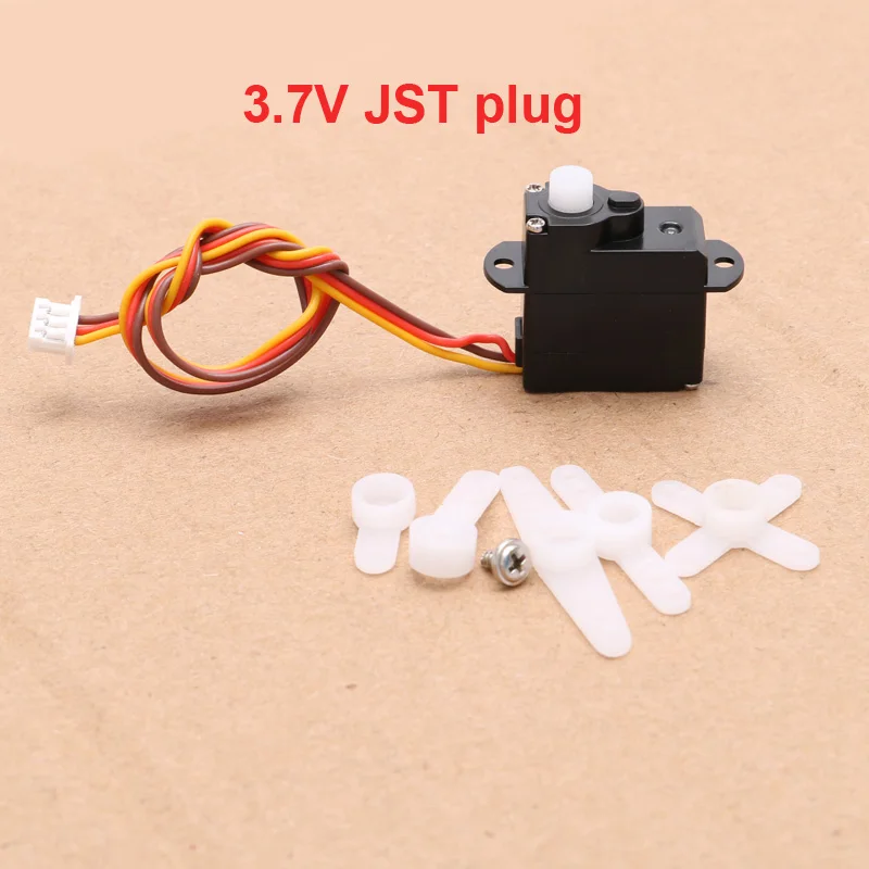 Engranaje de dirección Digital Micro Servo 2g con terminales 3P JST/enchufe DuPont JR para dron de ala fija RC, 1,25mm, 1,0mm, 2 uds.