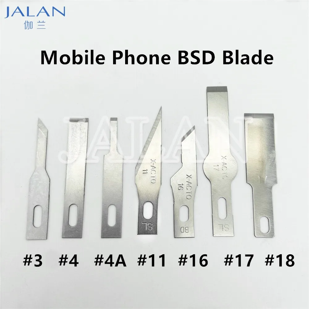 200pcs BSD Blades for Mobile Phone Screen Motherboard CPU IC Glue Clean for iPhone for SAM Glue Remove Repair Carving Knife