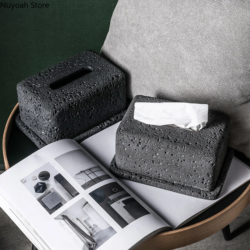 

Nordic Tissue Box Creative Simple Pumping Box Restaurant Coffee Table Napkin Storage Decoration Living Room Home Decoration