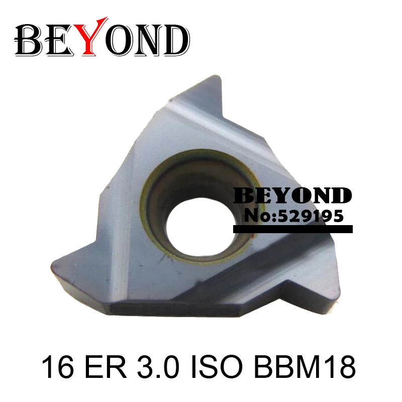 Além de 16 er 1.0/1.25/1.5/1.75/2.0/2.5/3.0 iso inserções de carboneto para rosquear ferramentas de torneamento ser snl cnc torno arbor 16er iso