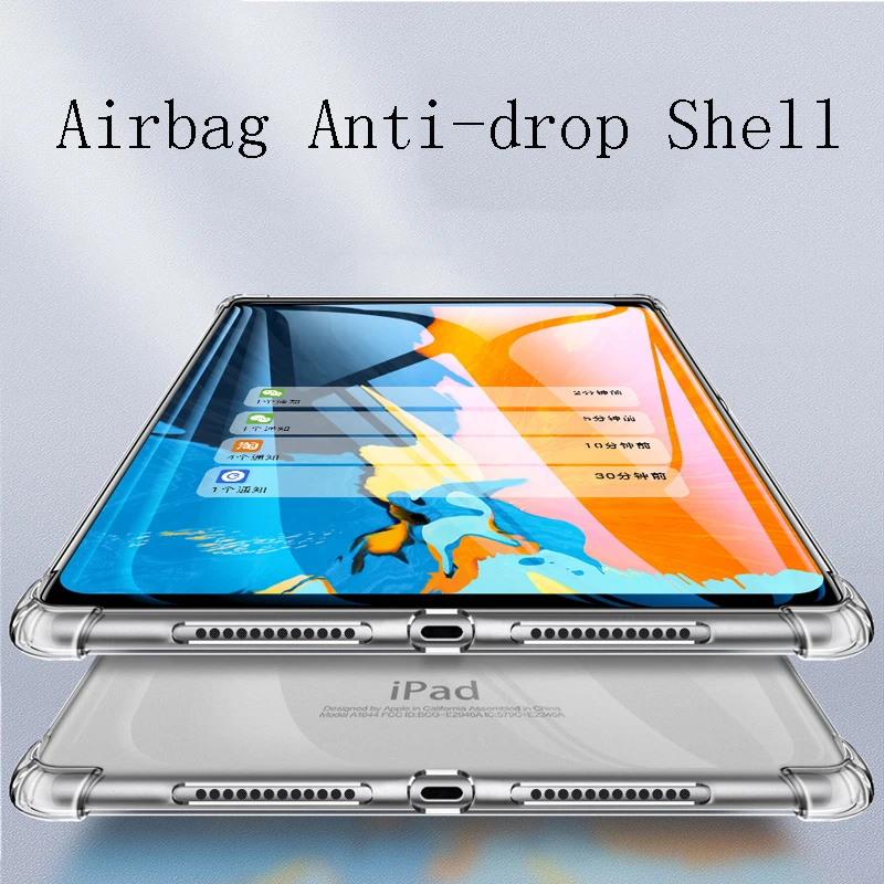 Shockproof silicone case for iPad Mini Air Pro 1 2 3 4 5 6 7 7.9 9.7 10.2 10.5 11 flexible bumper clear transparent back cover