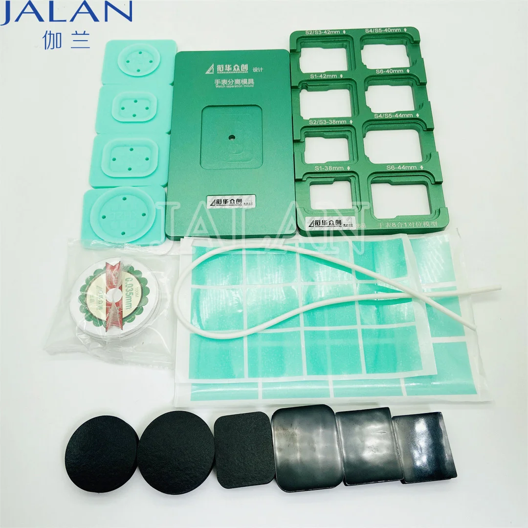 Separating Rubber with Position Laminating Pad For iWatch S1 -S6 38mm 42mm 40mm 44mm LCD Display Replace Repair Set