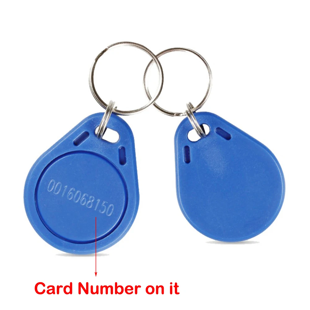 100 teile/los NO3 RFID Tag 125 KHz Proximity RFID Karte Keyfobs Schlüssel Fob TK4100 Tags EM4300 Chip Access Control Smart Card keyfob