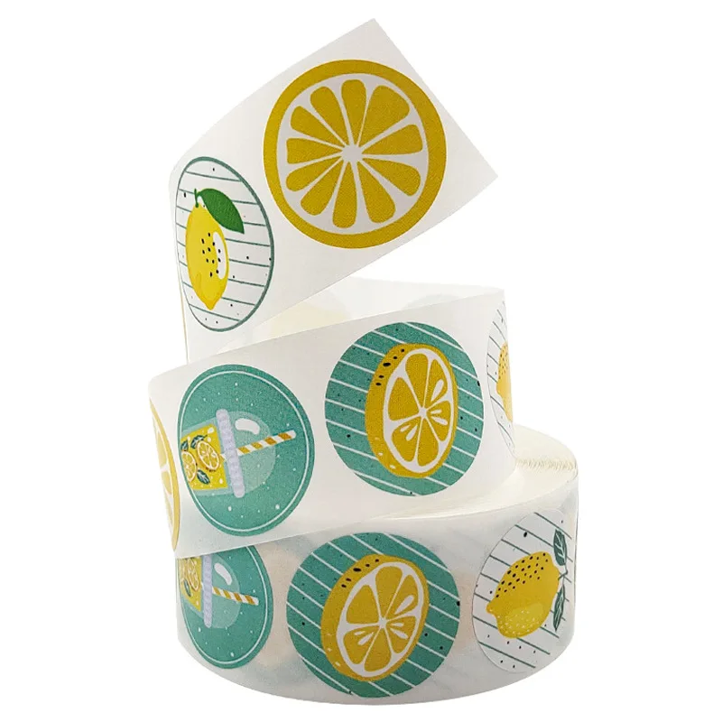 Kleine Verse Fruit Sticker Lemon Melk Thee Afdichting Sticker Leuke Creative Gift Decoratie Sticker Creatieve Label