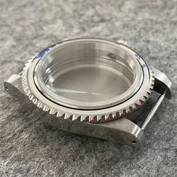 39.5mm Retro Steel Watch Case 120Click / SUB/ GMT Bezel/ Flat Sapphire Glass Gear Ring For NH35/NH36 Automatic Movement