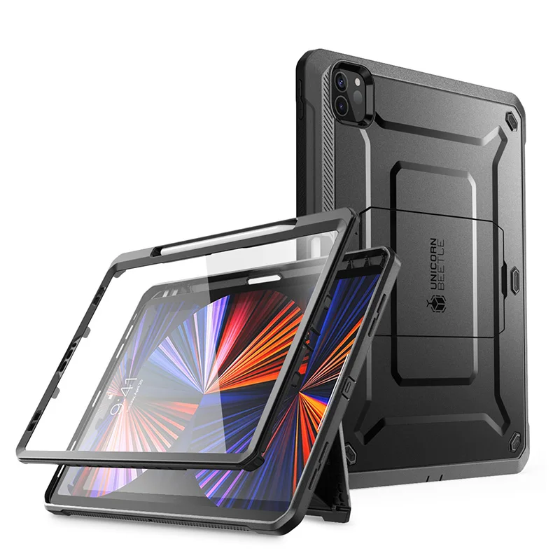 Voor iPad Pro 12.9 Case (2022/2021/2020) SUPCASE UB Pro Full-Body Robuuste beschermhoes met standaard en ingebouwde schermbeschermer