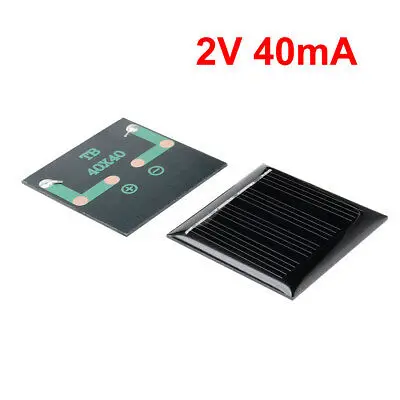 5Pcs 2V 40mA Poly Mini Solar Panel Module DIY for Toys Charger 40mmx40mm