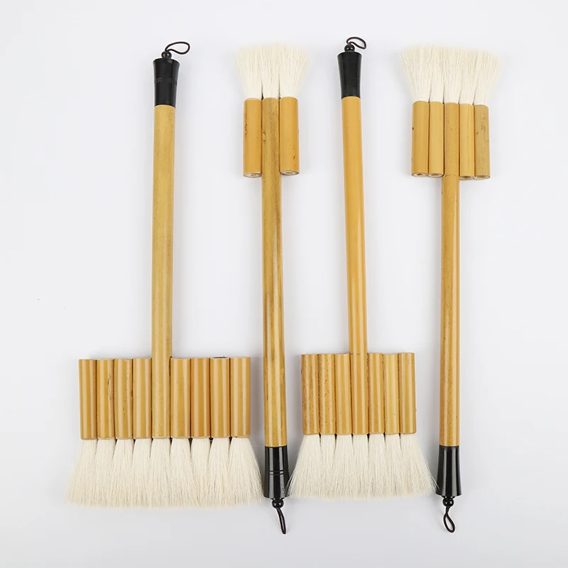 

Woolen Hair Oil Painting Brush Watercolor Depict Pens Background 3/5/7 Joint Large Wide Bamboo Pen Scrubbing Paintbrush