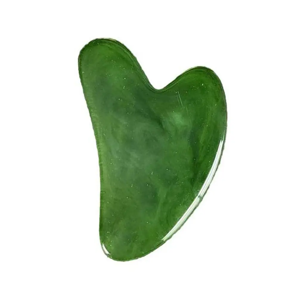 เครื่องมือดูแลผิวหน้าสำหรับผู้หญิง ทำจากเรซิ่น ใช้สำหรับนวดหน้า กระชับใบหน้า ยกกระชับผิวหน้า ขูดผิวด้วยขี้ผึ้ง  แผ่นขูดกัวซา นวดตัว