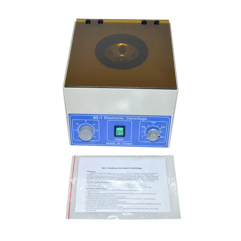 80-1 Electric Plasma Centrifuge Laboratory Medical Practice Machine Tester PRP Serum Separation 4000rpm Desktop Lab Centrifuge