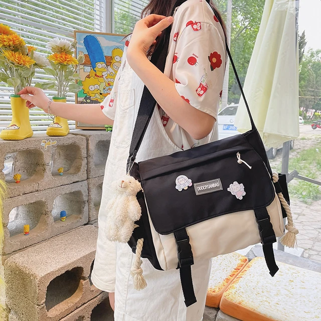 Ulzzang Casual Big Bag Women Student School Bags For Teenage Girls Messenger Bag Shoulder Bag Crossbody Bags Women Bolsa Feminin AliExpress