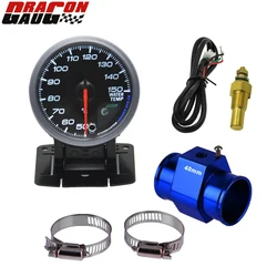 Dragon 60mm Stepper Motor Car Water Temp Gauge Temperature Meter Warning Function For 40-140 Celsius