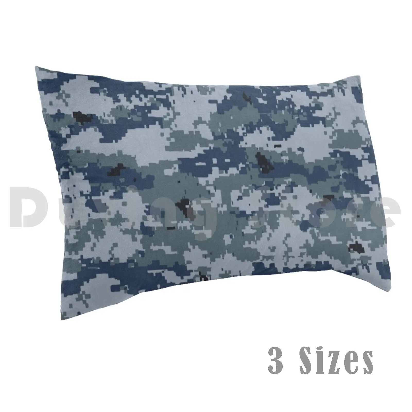 Russian Blue Camo Pillow Case Printed 35x50 Camo Camouflage Pattern Military Army Russian Russia Blue Navy