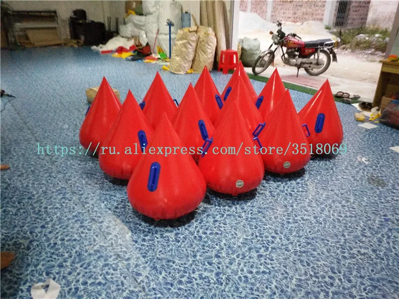 Factory sells pvc60cm water triangle buoy, inflatable water advertising buoy, water sports water competition logo