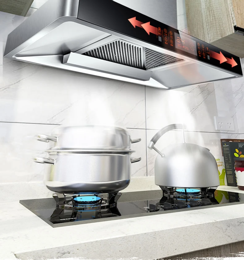ห้องครัว Hoods ช่วงดูดโฮสต์ Ventilator ในครัวเรือนไอเสีย Hoods สแตนเลส Built-In Hood Cappa Aspirante Cucina