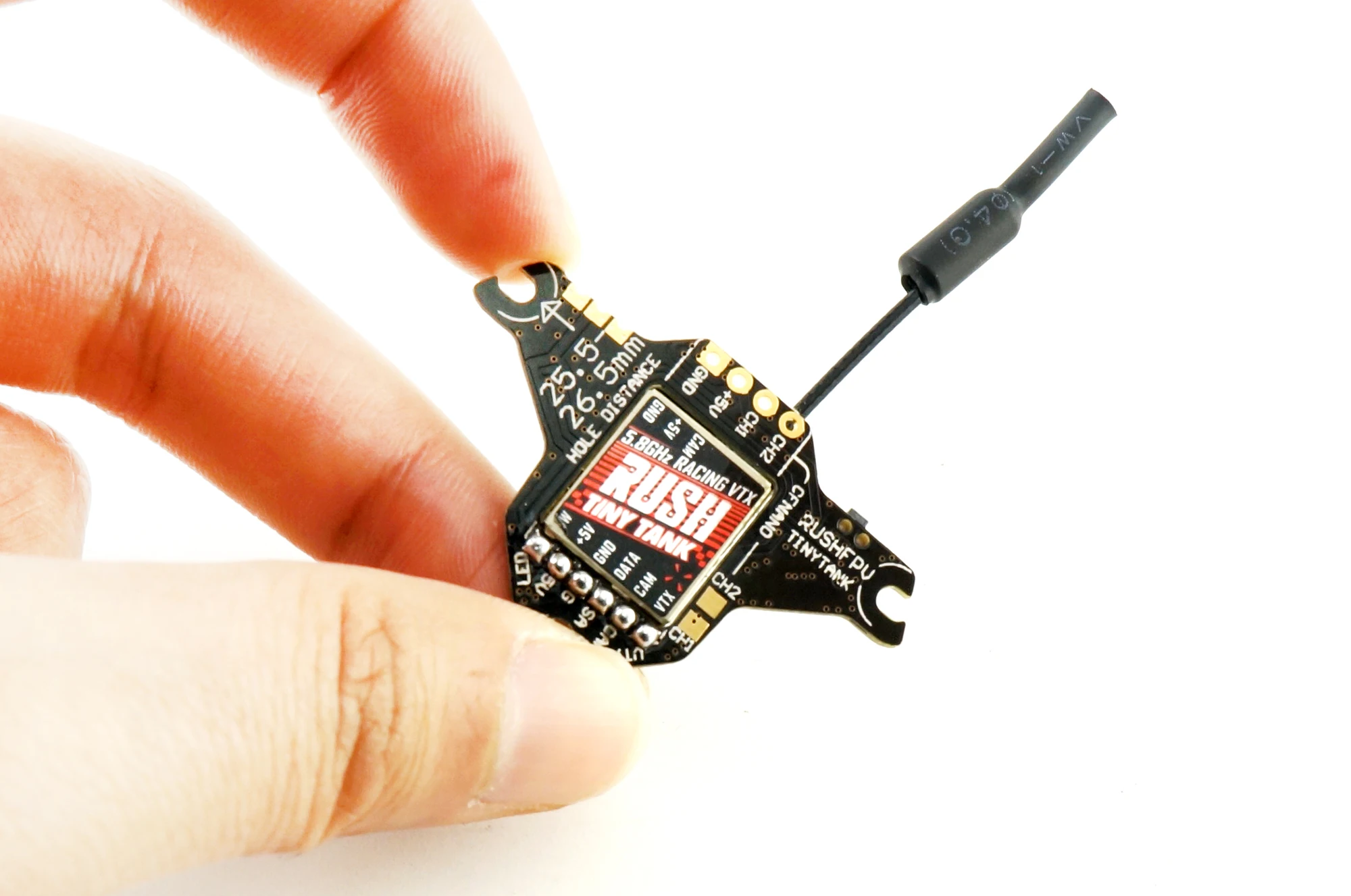 RUSH TANK TINY MINI RACE2 TANK 3 SOLO VTX 48CH 0/25/200/500/800mW Adjustable FPV Video Transmitter for RC FPV Racing Drones