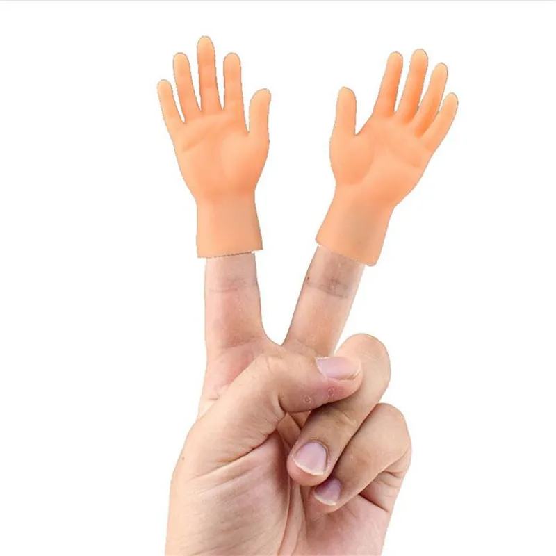 2 pz/lotto Mini Adult Kid novità Toys Funny Finger Fidget Small Hand Palm Tease Cat Pet Gags Joke Party Halloween Cosplay puntelli