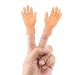 2 Stks/partijen Mini Volwassen Kind Nieuwigheid Speelgoed Grappige Vinger Fidget Kleine Hand Palm Tease Kat Huisdier Gags Grap Party Halloween Cosplay Rekwisieten