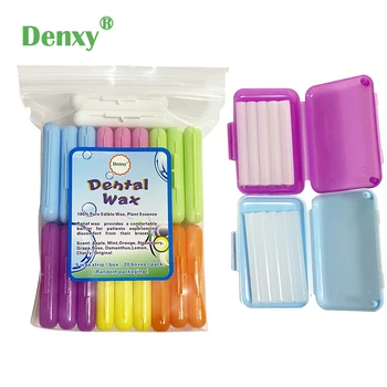 Denxy 20 Doos Bretels Wax Dental Wax Voor Bretels Drager Aligners Orthodontische Wax Dental Oral Care Beugel Tandvlees Irritatie Voorkomen