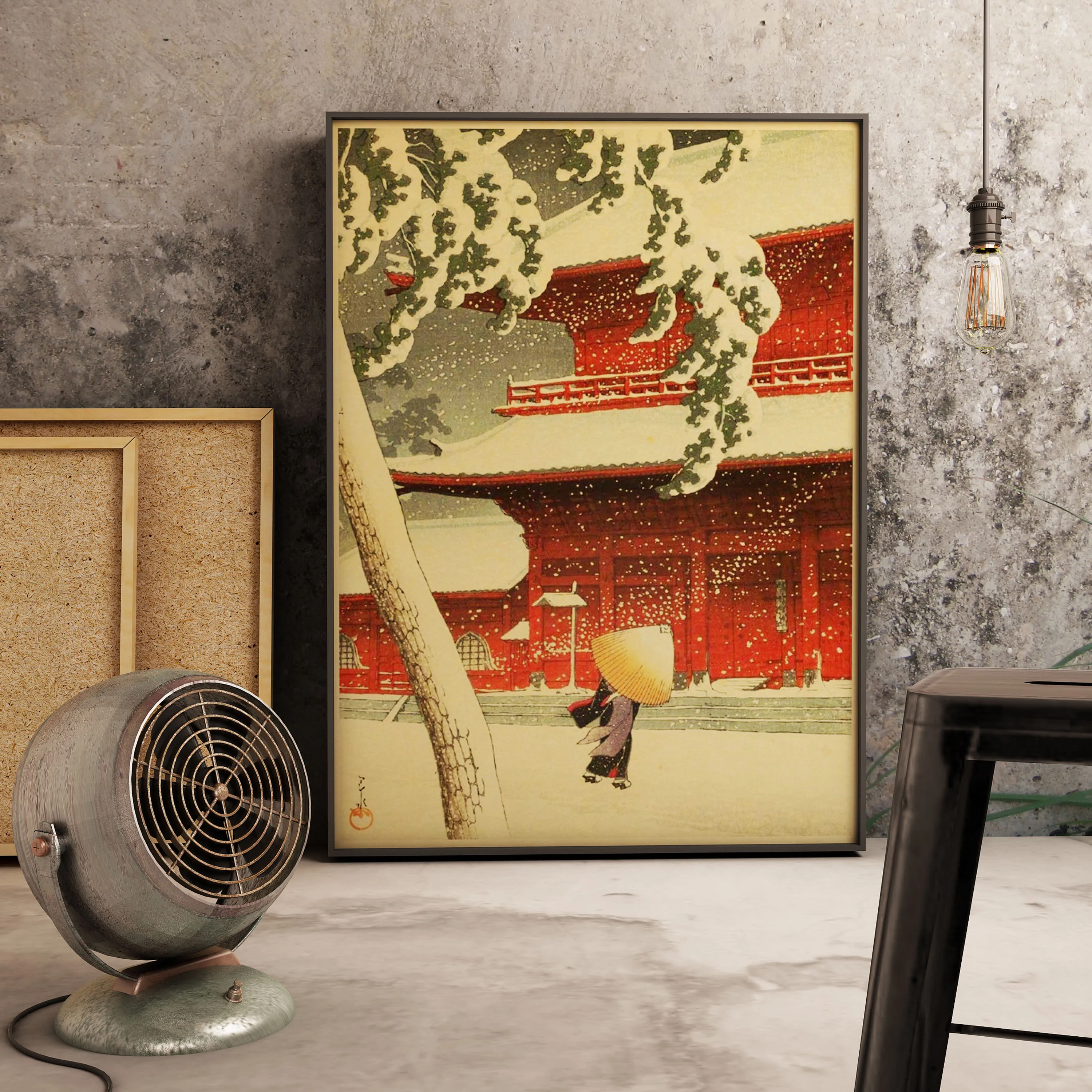 Retro Japanese Landscape Series Home Decor Bar cafe living room Wall Decor Art Decor Quality Canvas Painting poster - Image 2