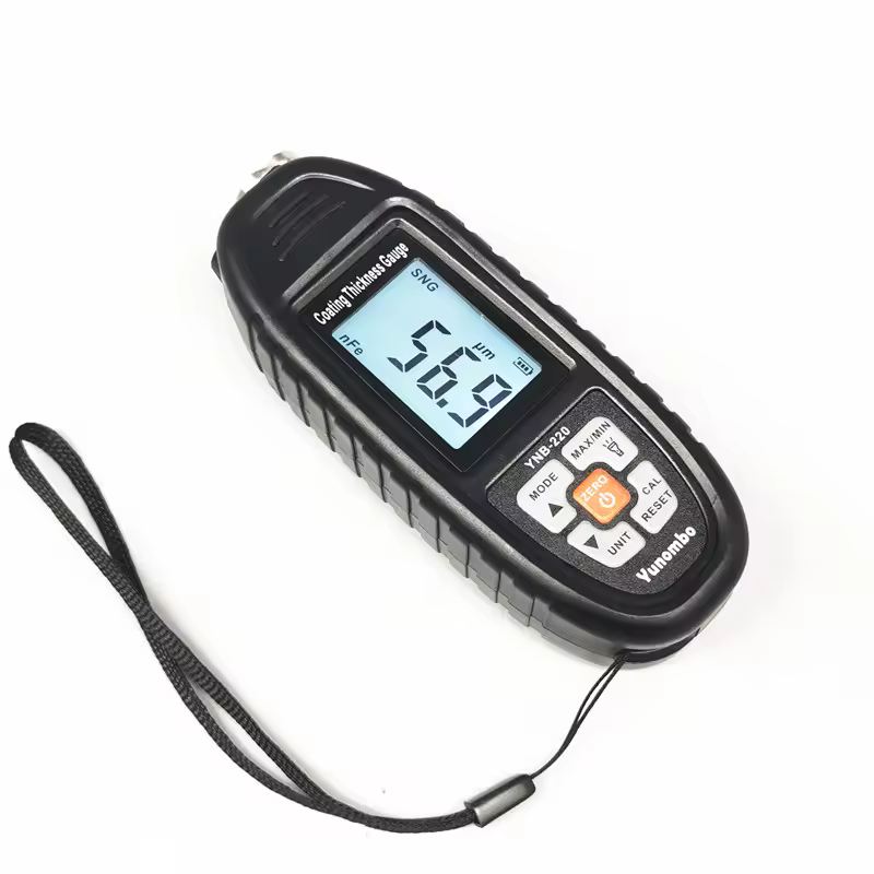 Yunombo YNB-220/220U Film Thickness Meter Car Paint Tester Coating Thickness Gauge with Backlight LED/UV Flashlight