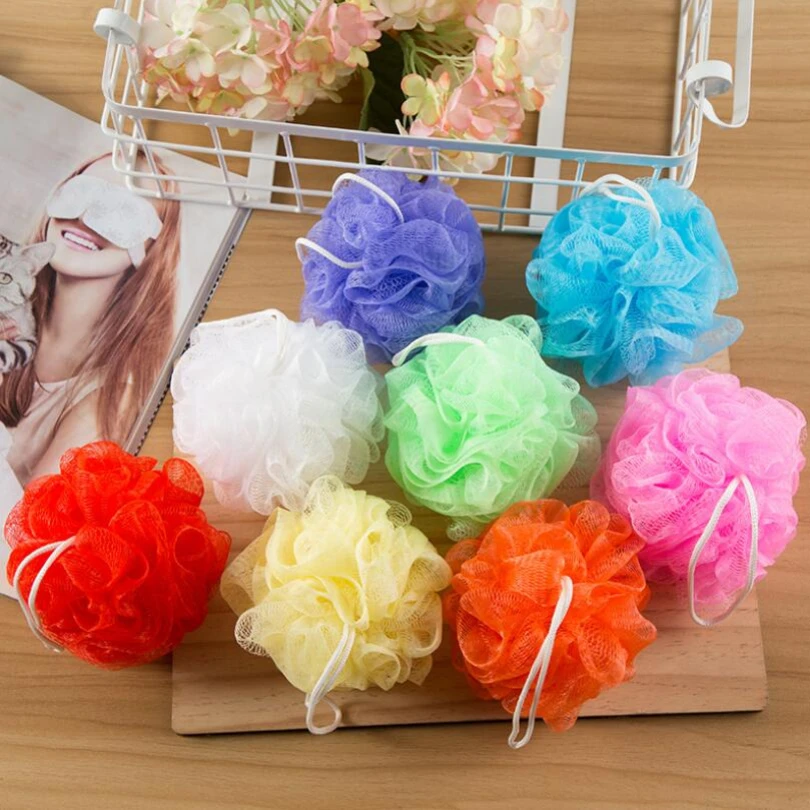 30 Gram Bath Shower Sponge Mesh Pouf Nylon Loofahs Small Mesh Bath Ball Mesh Shower Sponges