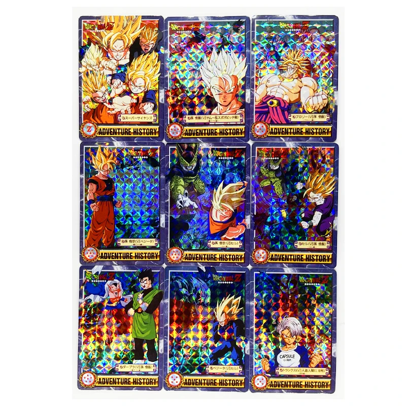 9pcs/set Dragon Ball Z GT Super Saiyan Heroes Battle Card Ultra Instinct Goku Vegeta Game Collection Cards