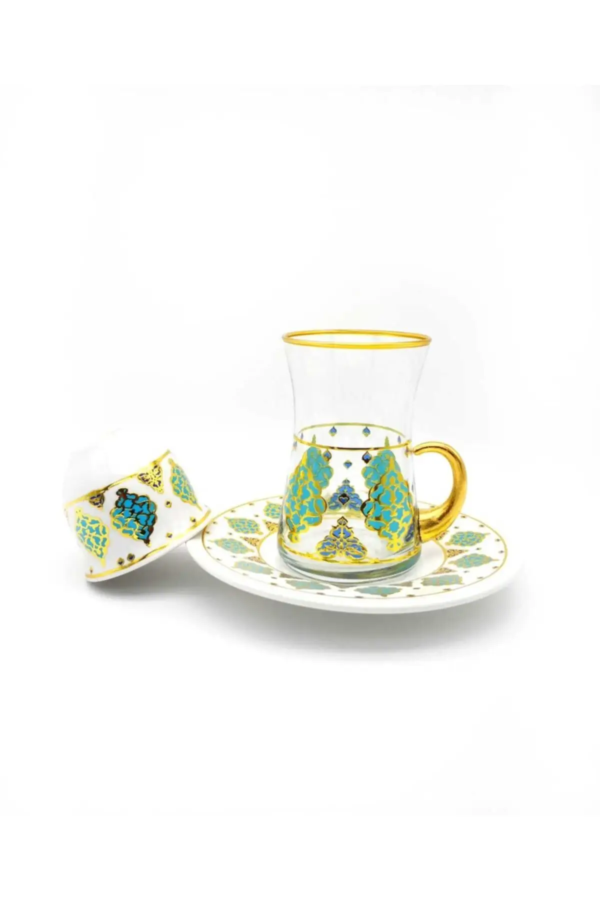 

Uras 18 Piece 6 Personality Tea Team English Tea Cup Glass Cup