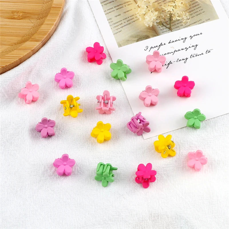 10/20/30/50Pcs/Set Flower Mini Hair Claws Colorful Crab Hair Clips For Girls Baby Sweet Hairpins Hair Accessories Barrettes Gift