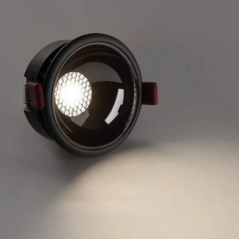 Modern light luxury Minimalist circular fashion anti-glare adjustable ceiling recessed LED down light LED ceiling spotlight Pic