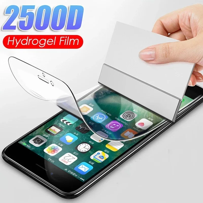 Safety Full Protection Film For iPhone 7 8 6 6S 5 5S SE 2016 2020 Hydrogel Film Screen Protector For iPhone 6 6S 7 8 Plus Film