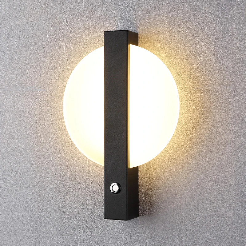 Nordic Modern Minimalist Bedroom Bedside Wall Lamp, Creative Aisle / Stair / Living Room Wall Light With Switch Wall Ligh