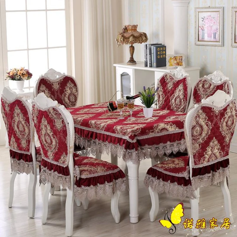 

Luxurious red square table cloth chair covers cushion tables and chairs bundle chair cover lace cloth round set tablecloths