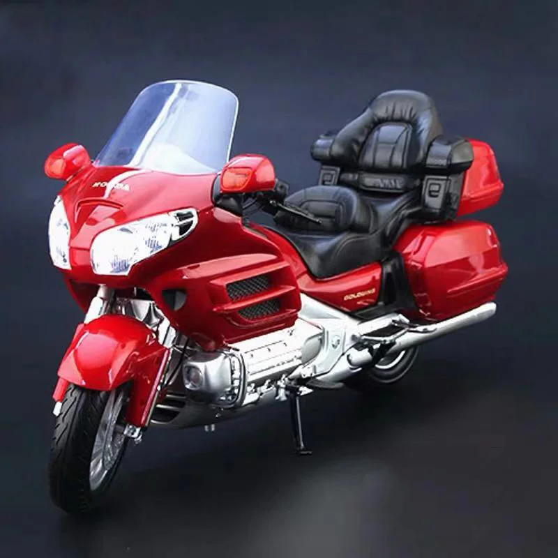 Modèle de moto rouge rétro pour figurine d'action, ornements artisanaux au beurre, poupées non l'intensité, jouet pour garçon, échelle 1/6, 12 po