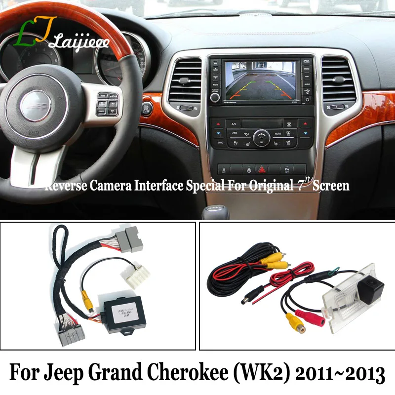 Reverse Camera Kit Voor Jeep Grand Cherokee WK2 2011 2012 2013/Hd Rear View Parking Camera Compatibel Met Oem 7 Inch Scherm