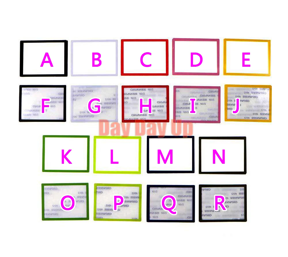 1PC カラフルな上部液晶画面カバープラスチックカバー交換用 DS Lite 用 NDSL ゲームコンソールプラスチックレンズ