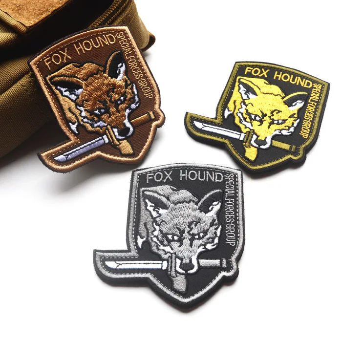 Metal Gear Solid MGS Diamond Dog  Patches Army Special Force Group Ghost Embroidered OUTER HEAVEN Patch Stripes sticker