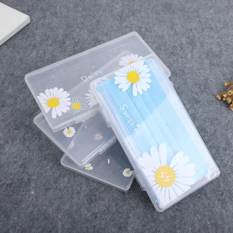 NEW Transparent Mask Storage Box Disposable Mask Case Mask Storage Case Storage Box Organizer Container Surgical Face Mask Case