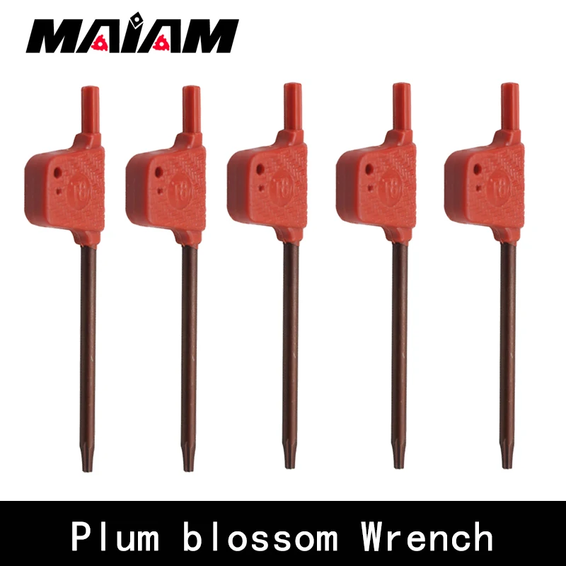 high quality Durable red plum blossom wrench T6 T7 T8 T10 T15 T20 cnc machining center lathe turning cutter tool holder wrench