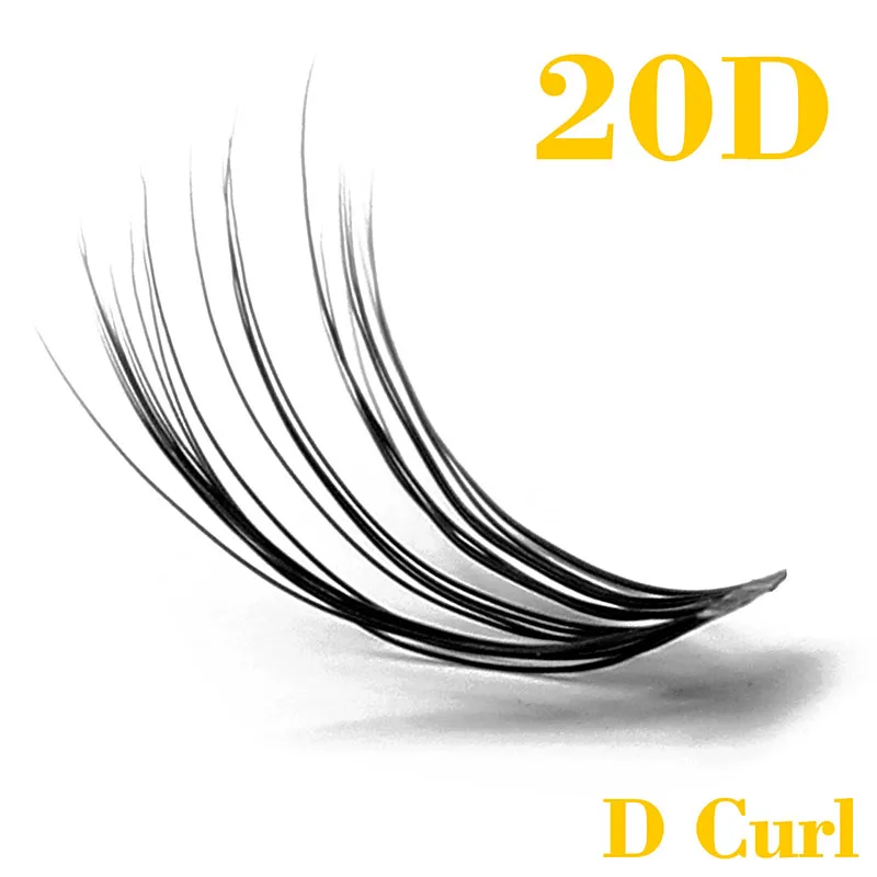 1CASE 0.07C 20D/30D Individual Eyelash Extension Makeup Grafting Cluser Eyelashes Natural Soft False Eye Lashes Cilia as SILK