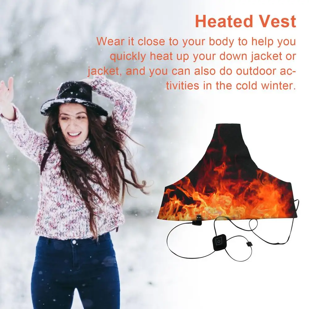 Sale USB Warm Paste Pads Electric Vest Heating Sheet Clothes Heating Sheet Safe Heating Pad For Outdoor Winter