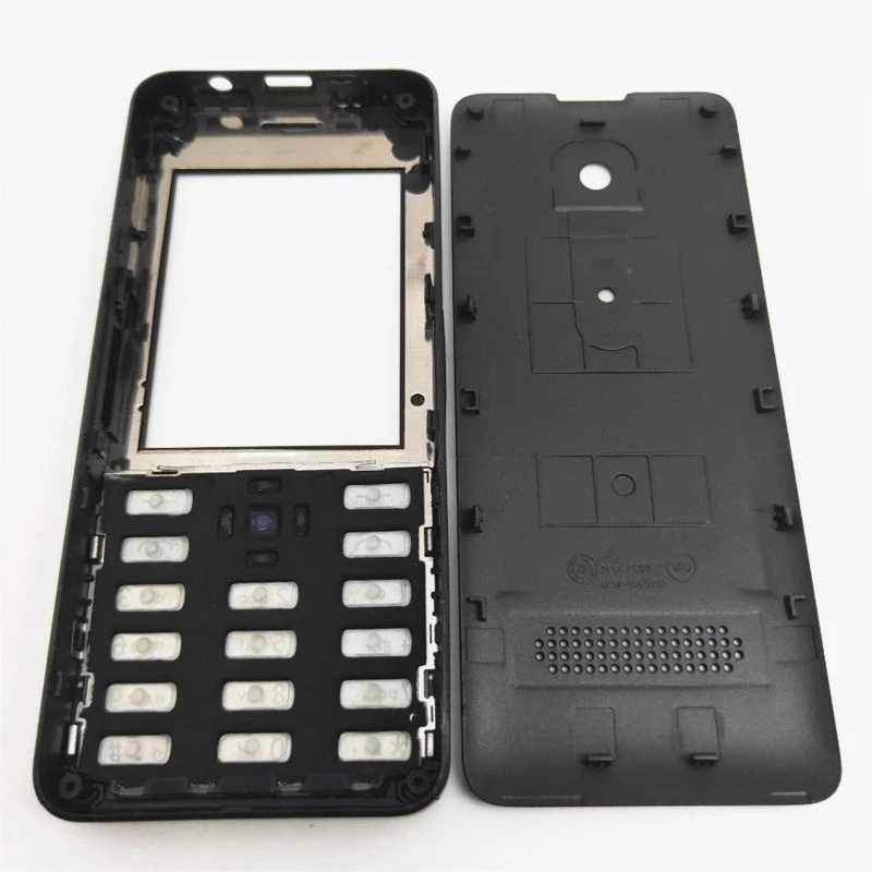 New For Nokia Asha 301 n301 Dual card version Housing Cover + English Keypad + Battery Back Cover