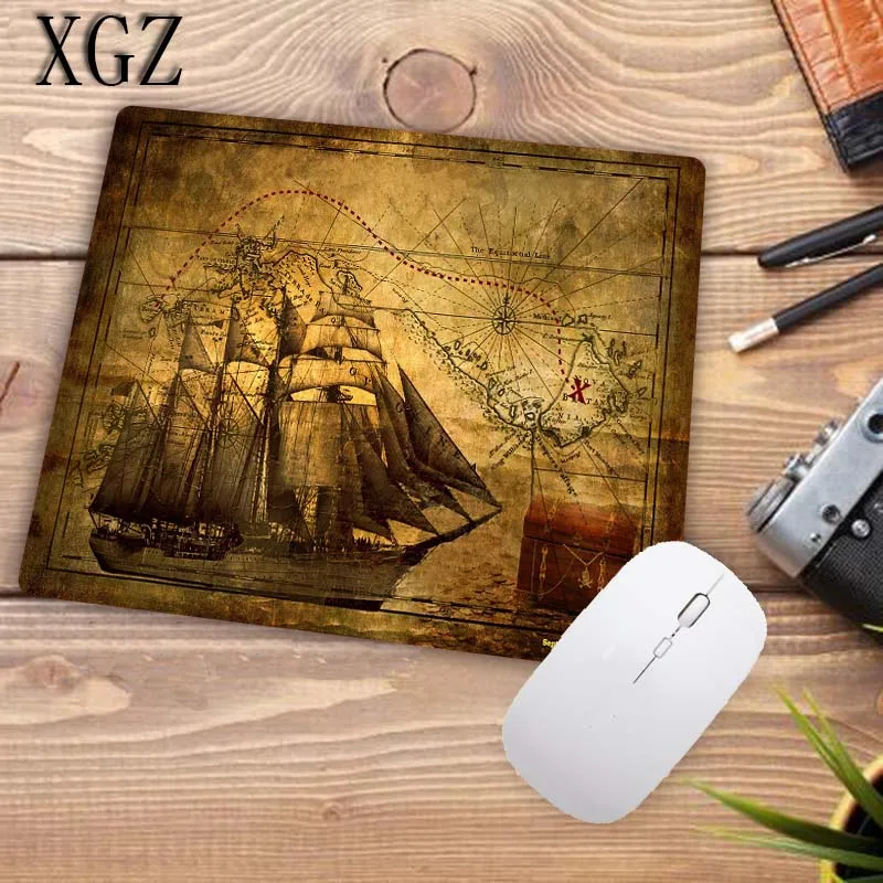 XGZ Anime Pirate Ship Cool Personalized Computer Notebook Mouse Mat Resistant Dirt 180x220mm Gaming Keyboard Mouse Pad Promotion